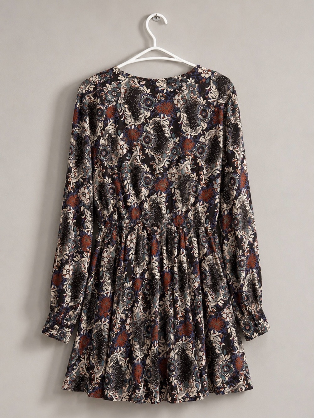 FREE PEOPLE Stealing Fire Floral Mini Dress Size S - Picture 6 of 7